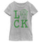 Girl's Marvel St. Patrick's Day Captain America face Luck T-Shirt