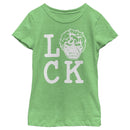 Girl's Marvel St. Patrick's Day The Hulk Luck T-Shirt