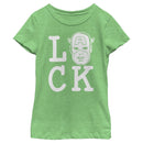 Girl's Marvel St. Patrick's Day Captain America Luck T-Shirt