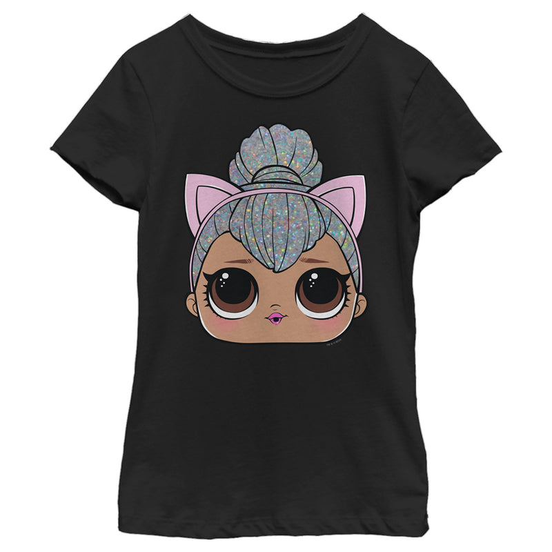 Girl's L.O.L Surprise Kitty Queen Cat Ears T-Shirt