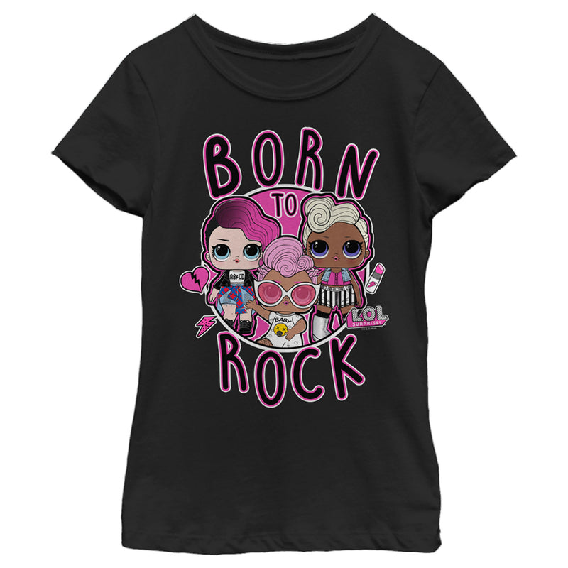 Girl's L.O.L Surprise Born to Rock Babies T-Shirt