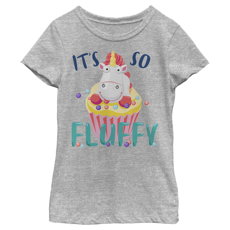 Girl's Despicable Me It's So Fluffy Unicorn Cupcake T-Shirt