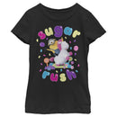 Girl's Despicable Me Minion Riding Unicorn Sugar Rush T-Shirt