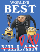 Men's Despicable Me World's Best Dad Gru and Minions Pull Over Hoodie