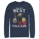 Men's Despicable Me World's Best Dad Gru and Minions Long Sleeve Shirt