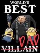 Boy's Despicable Me World's Best Dad Gru and Minions Pull Over Hoodie