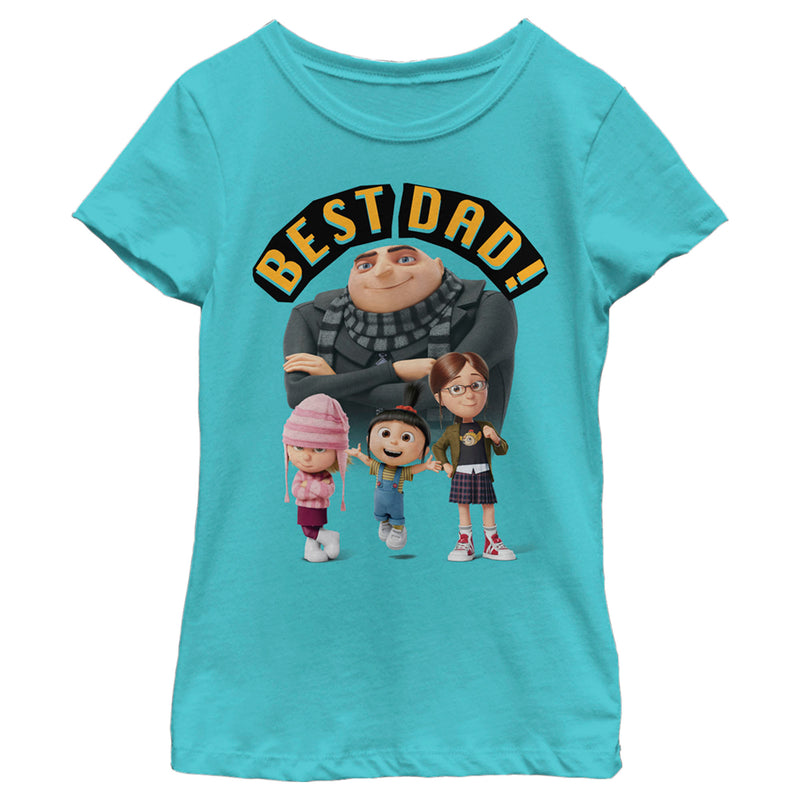 Girl's Despicable Me Best Dad Gru T-Shirt