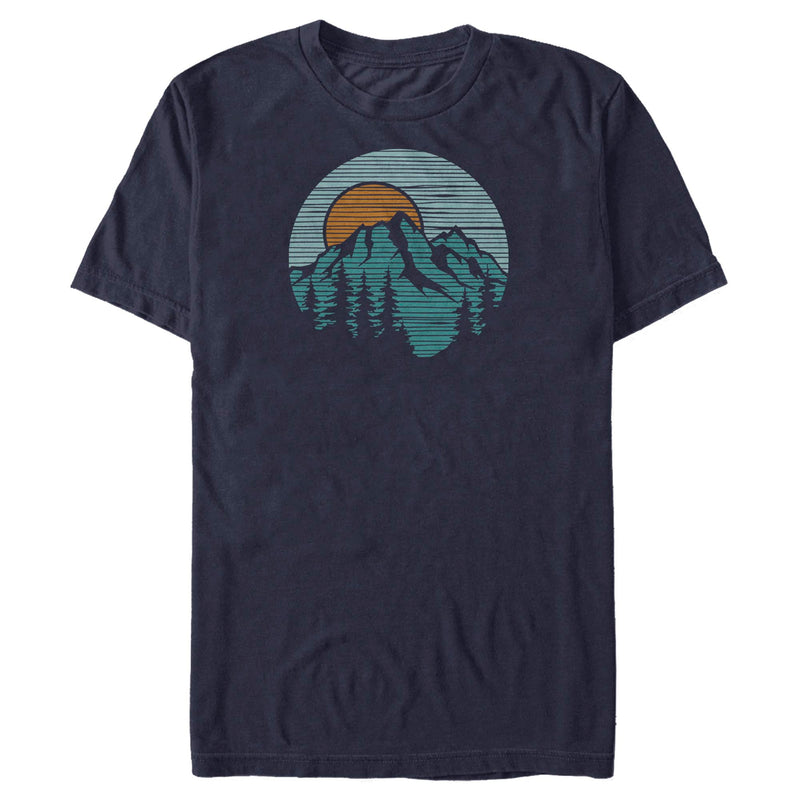 Men's Lost Gods Mountain Sunset Badge T-Shirt