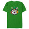 Men's Lost Gods Christmas Cat Wreath T-Shirt