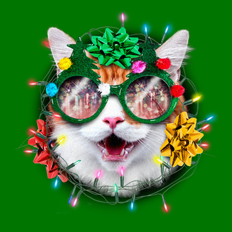 Men's Lost Gods Christmas Cat Wreath T-Shirt