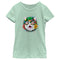 Girl's Lost Gods Christmas Cat Wreath T-Shirt