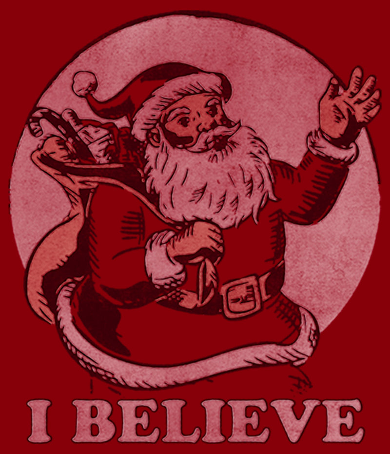 Men's Lost Gods I Believe Vintage Santa T-Shirt