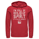 Men's Lost Gods Whiskey Holiday Spirit Pull Over Hoodie