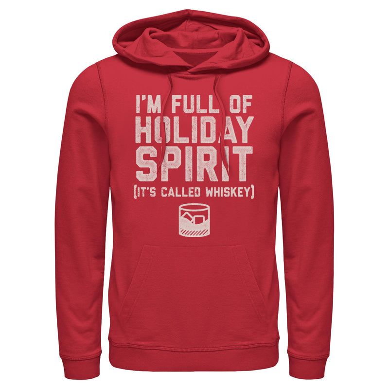 Men's Lost Gods Whiskey Holiday Spirit Pull Over Hoodie