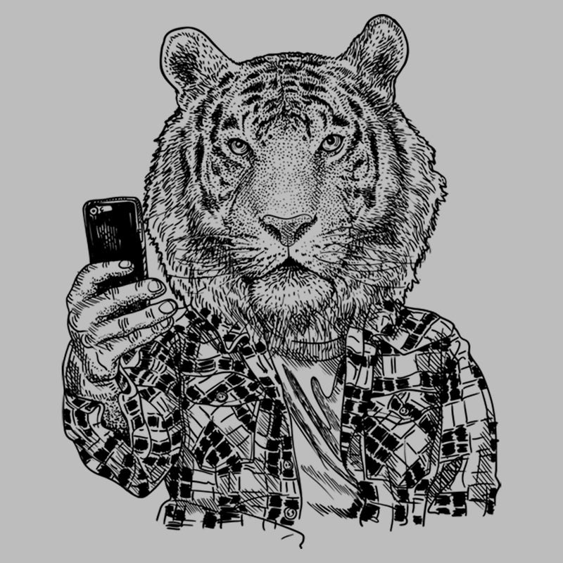 Men's Lost Gods Hip Tiger Selfie T-Shirt