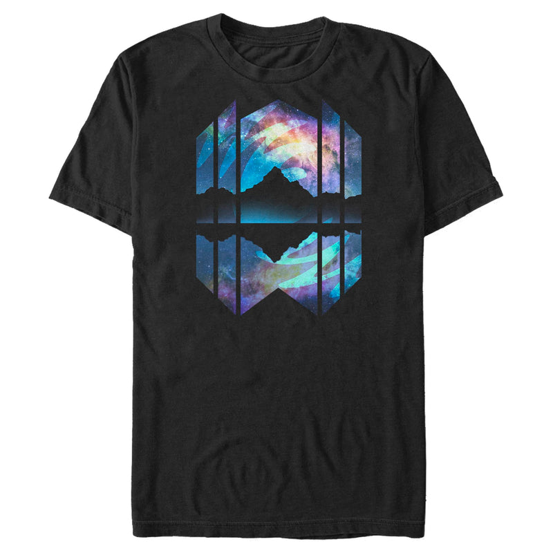 Men's Lost Gods Geometric Northern Lights Reflection T-Shirt