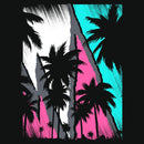 Men's Lost Gods Retro Palm Tree Poster T-Shirt