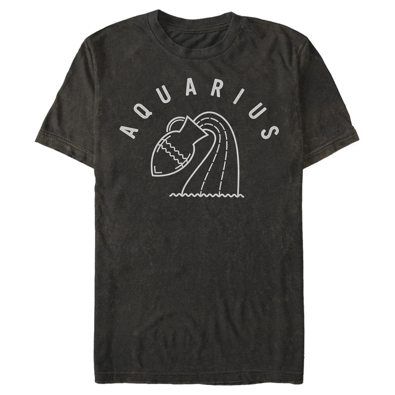 Men's Lost Gods Zodiac Aquarius Symbol T-Shirt