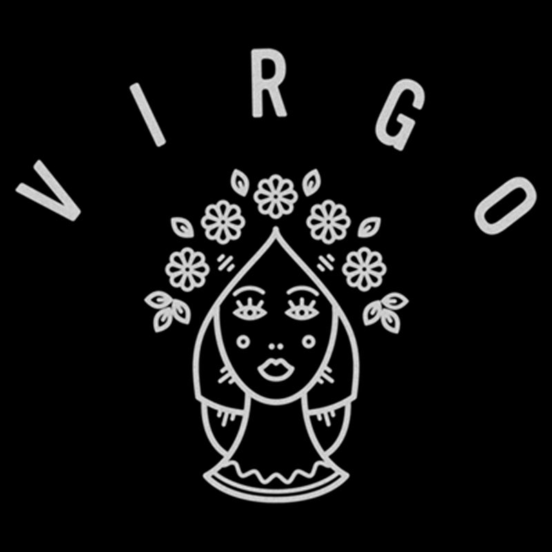 Women's Lost Gods Zodiac Virgo Line Art T-Shirt