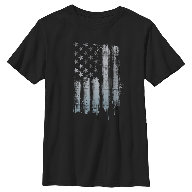 Boy's Lost Gods Rustic American Flag T-Shirt