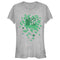 Junior's MTV St. Patrick's Day Shamrock Splatter Logo T-Shirt