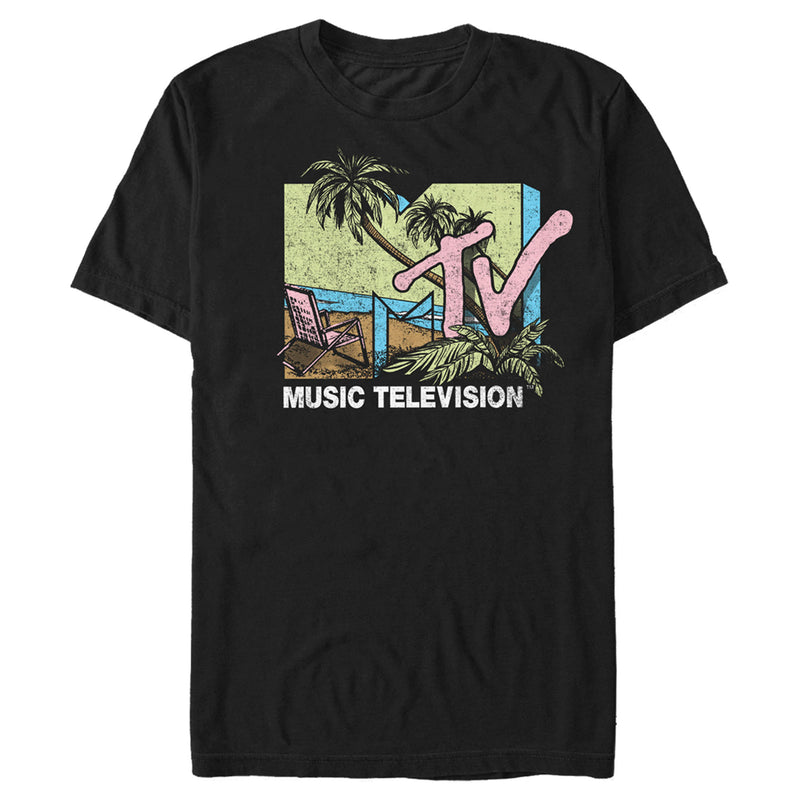 Men's MTV Beach Distressed Logo T-Shirt