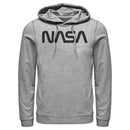Men's NASA Simple Black Logo Pull Over Hoodie
