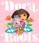 Girl's Dora the Explorer Hugging Dora and Boots T-Shirt