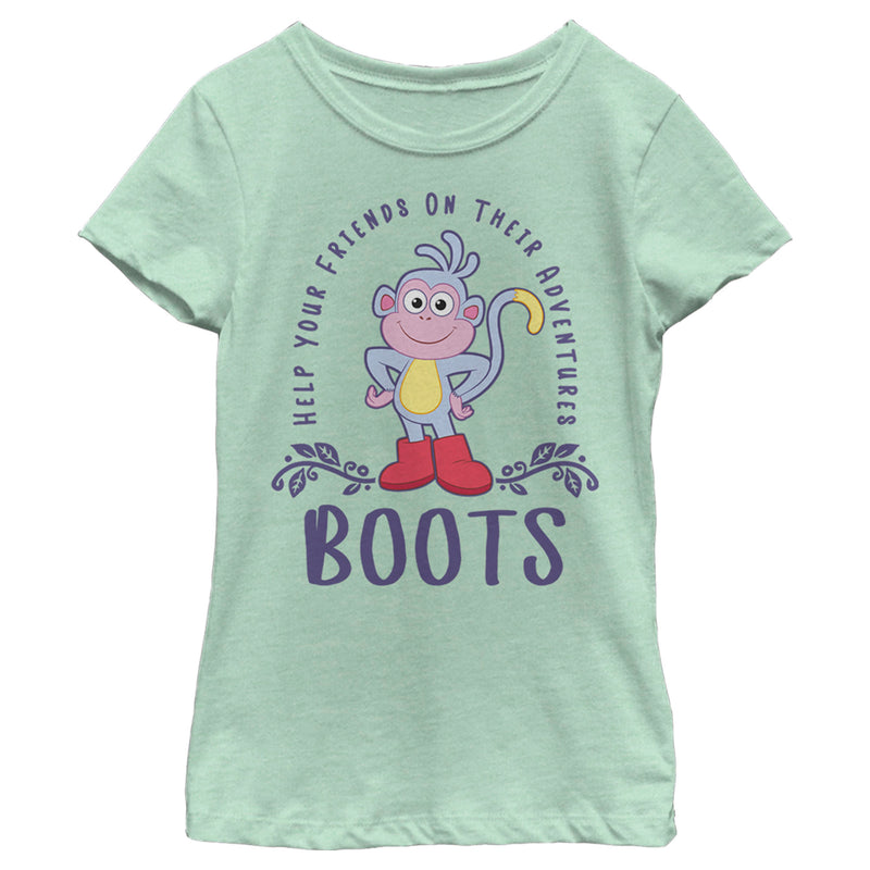 Girl's Dora the Explorer Adventurous Boots T-Shirt