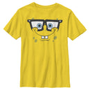 Boy's SpongeBob SquarePants Nerd Big Face T-Shirt