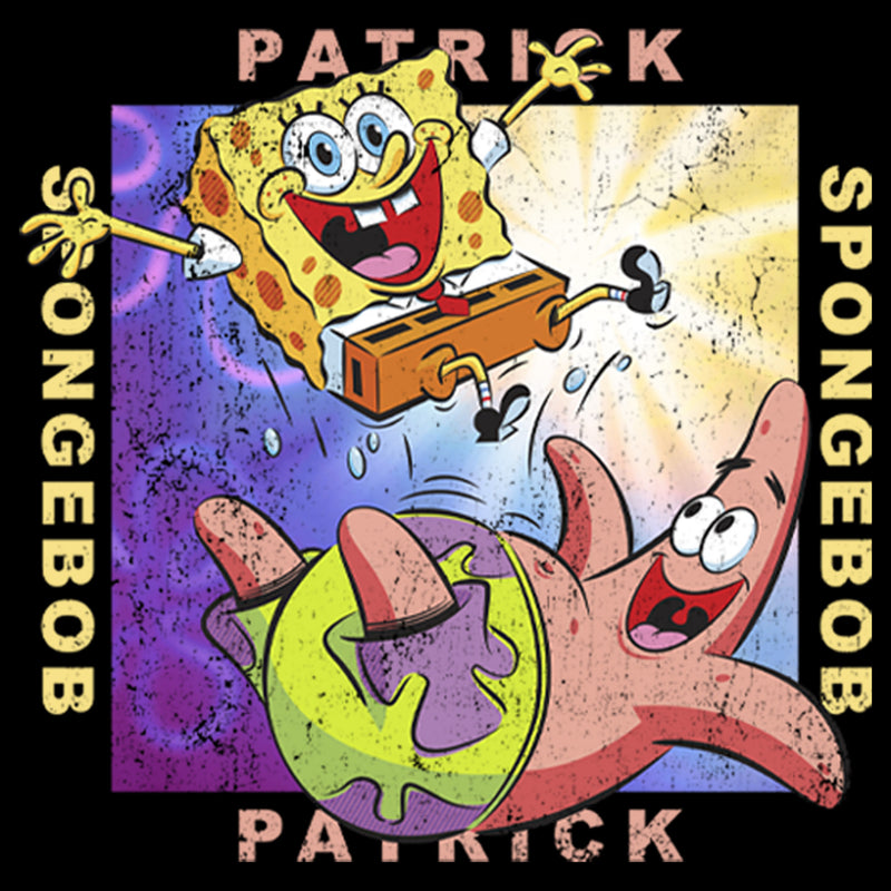 Boy's SpongeBob SquarePants Distressed Best Friends T-Shirt