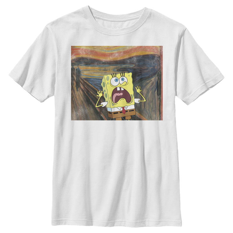 Boy's SpongeBob SquarePants Scream Painting T-Shirt