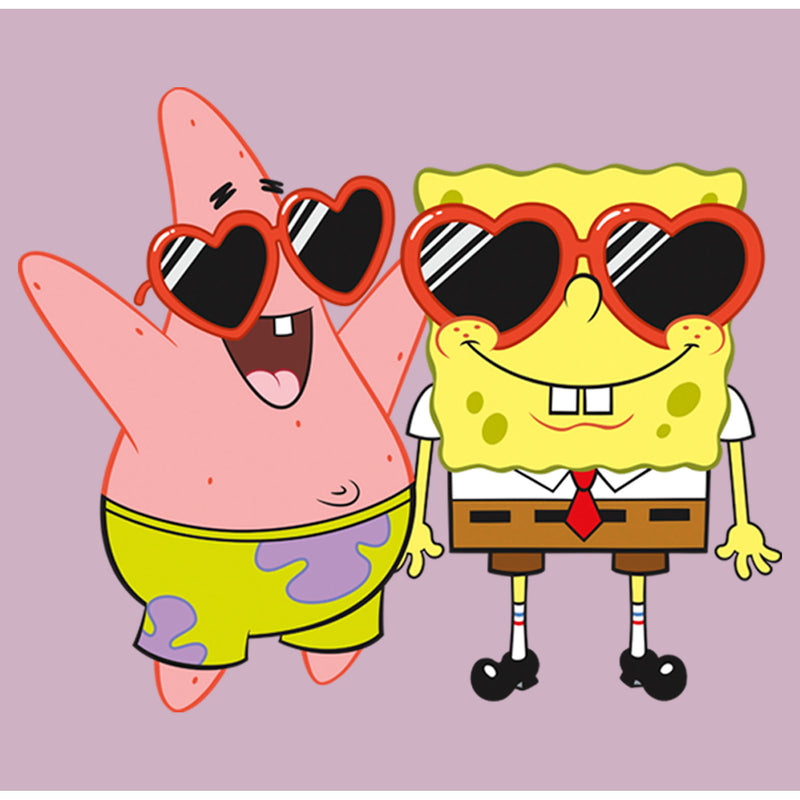 Men's SpongeBob SquarePants Patrick in Heart-Shaped Sunglasses T-Shirt