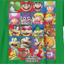 Boy's Nintendo Super Mario Bros. U Deluxe Character Squares T-Shirt