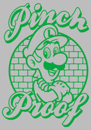 Men's Nintendo Super Mario St. Patrick's Day Pinch Proof Luigi T-Shirt