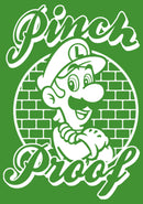 Boy's Nintendo Super Mario St. Patrick's Day Pinch Proof Luigi Retro T-Shirt