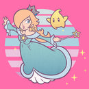 Girl's Nintendo Super Mario Bros Rosalina And Luma T-Shirt