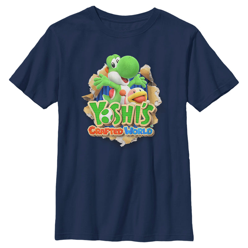 Boy's Nintendo Yoshi's Crafted World T-Shirt