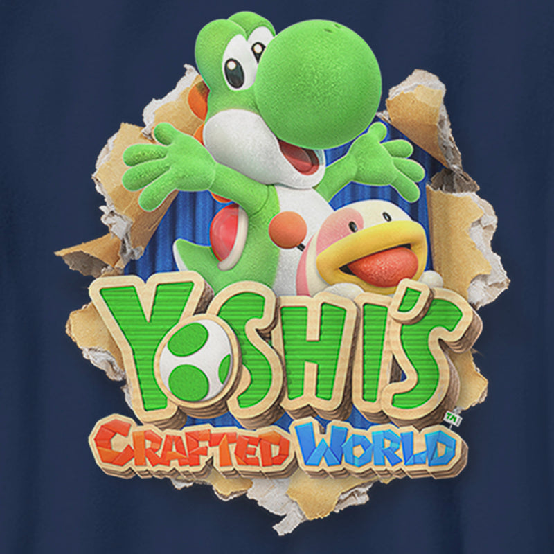 Boy's Nintendo Yoshi's Crafted World T-Shirt