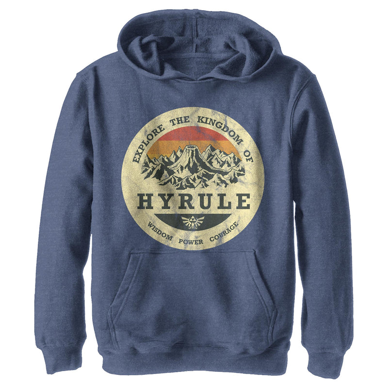 Boy's Nintendo Legend of Zelda Explore Hyrule Pull Over Hoodie