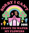 Girl's Nintendo Animal Crossing Sorry I Can't I Have to Water my Flowers T-Shirt