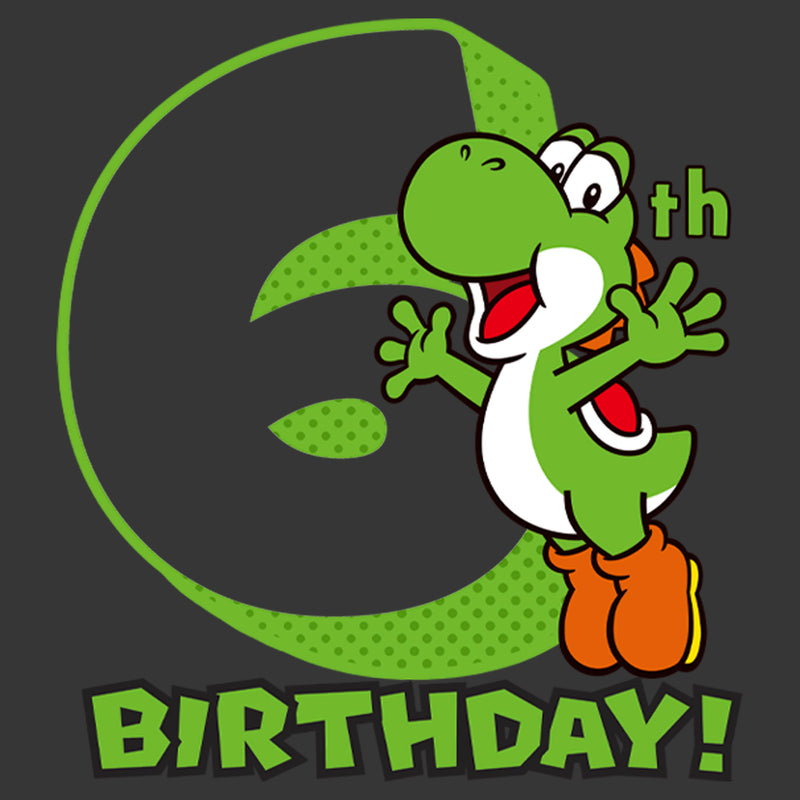 Boy's Nintendo Yoshi 6th Birthday T-Shirt