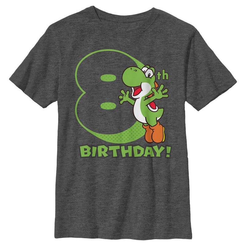 Boy's Nintendo Super Mario Yoshi Birthday T-Shirt