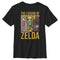 Boy's Nintendo The Legend of Zelda The Windwaker Character Panels Distressed T-Shirt