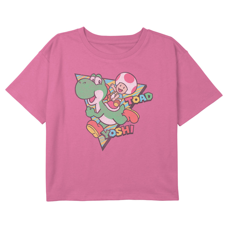Girl's Nintendo Yoshi and Toad T-Shirt