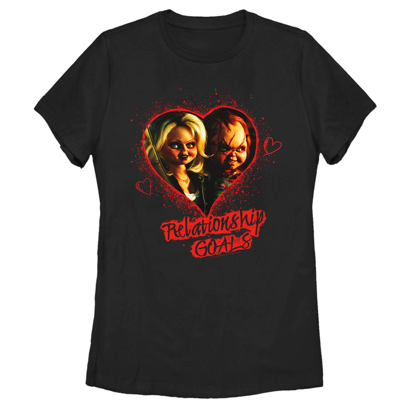 Women's Bride of Chucky Relationship Goals T-Shirt