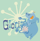 Girl's Madagascar Blue Gloria Character Name T-Shirt