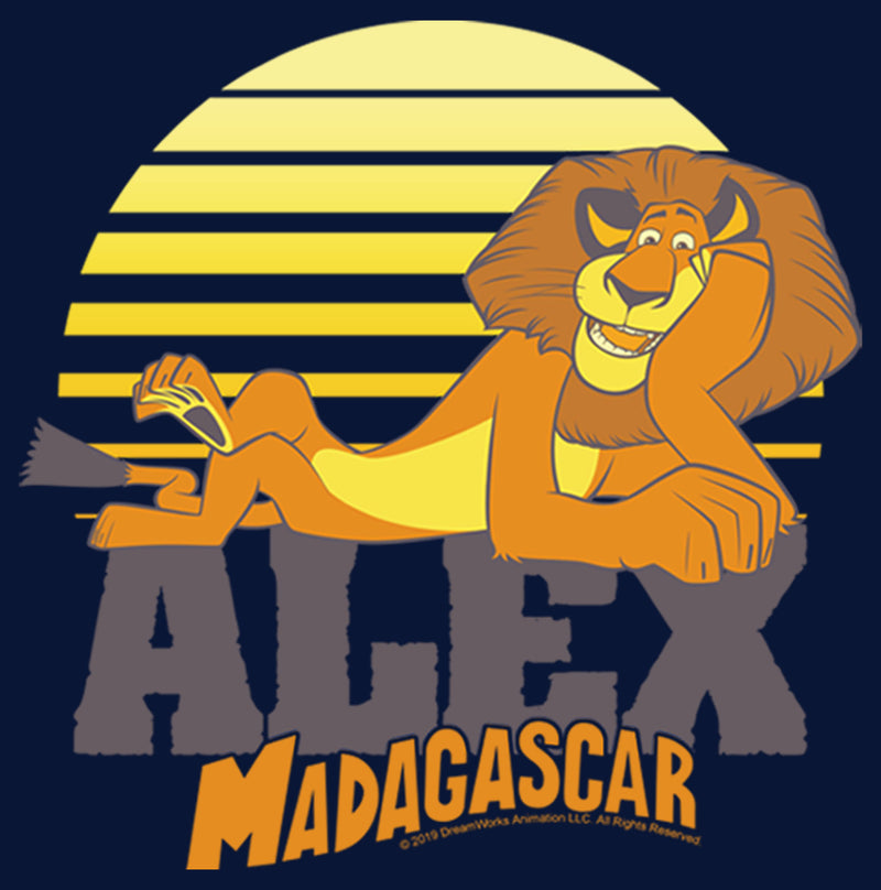 Boy's Madagascar Alex The Lion Character Name T-Shirt