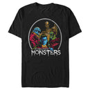 Men's Universal Monsters In Circle Frame T-Shirt