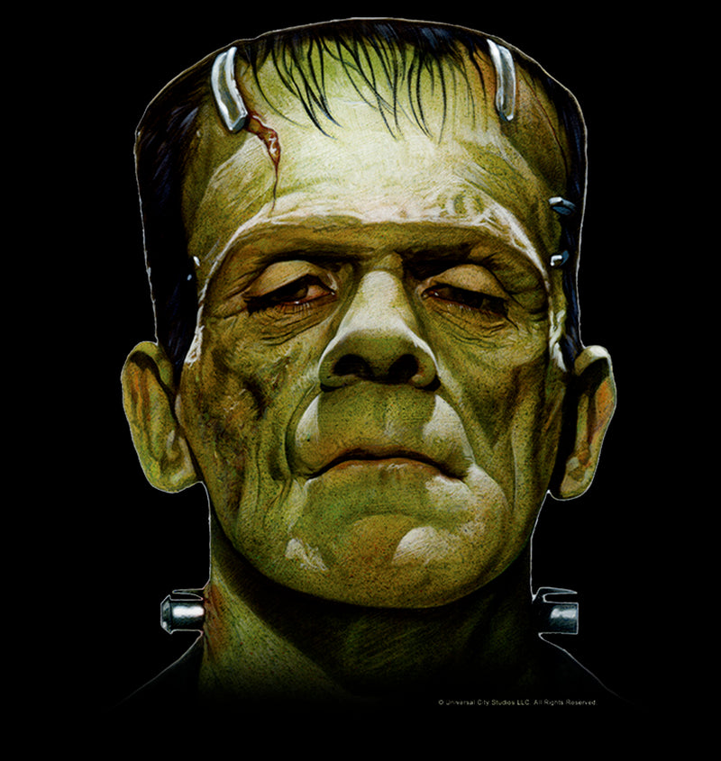 Men's Universal Monsters Big Frankenstein's Creature Head T-Shirt
